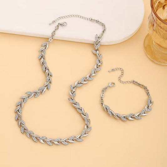 Set Collana & Bracciale Eleganza Aurea
